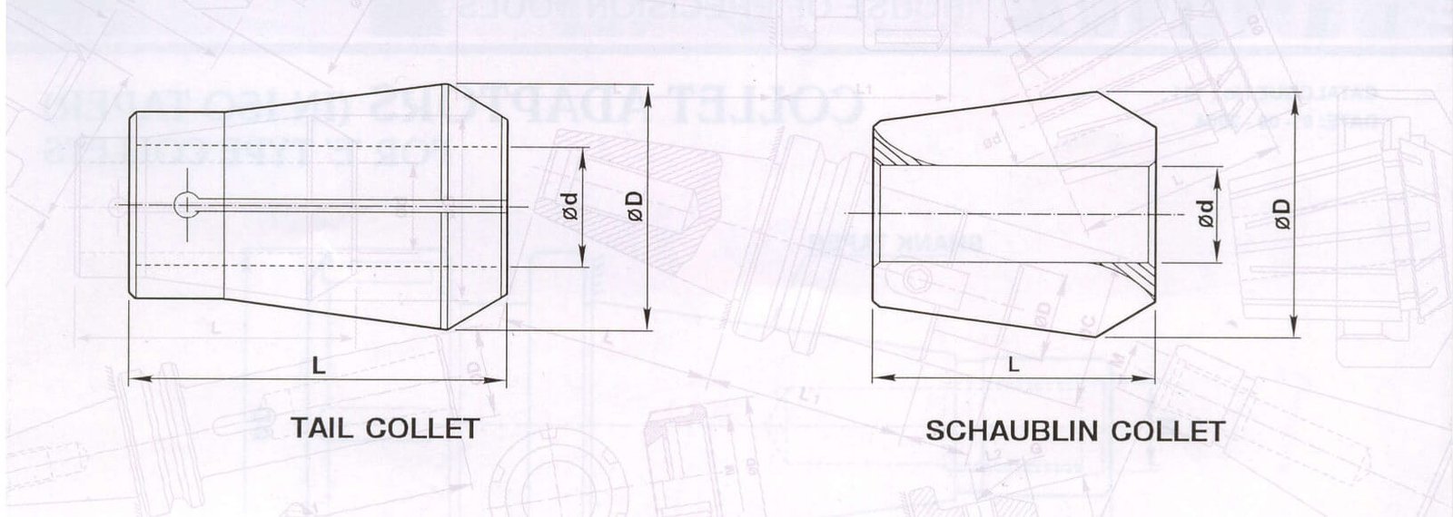 E TYPE : SCHAUBLIN & TAIL Collets